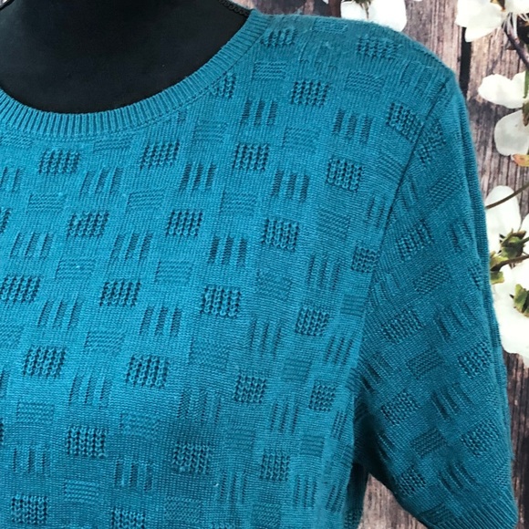 *SOLD!* (Alfred Dunner) Blue T-Shirt - Picture 3 of 4